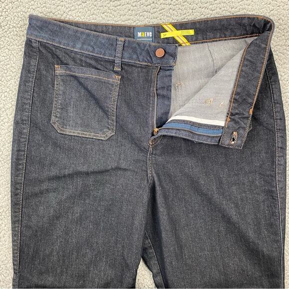 Maeve by Anthropologie Women's High-Rise Flare Dark Wash Jeans - Size: 34p - Picture 3 of 13